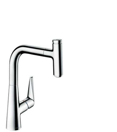 Hansgrohe-HG-Spueltischmischer-220-Talis-Select-M51-Ausziehauslauf-1jet-chrom-72822000 gallery number 1